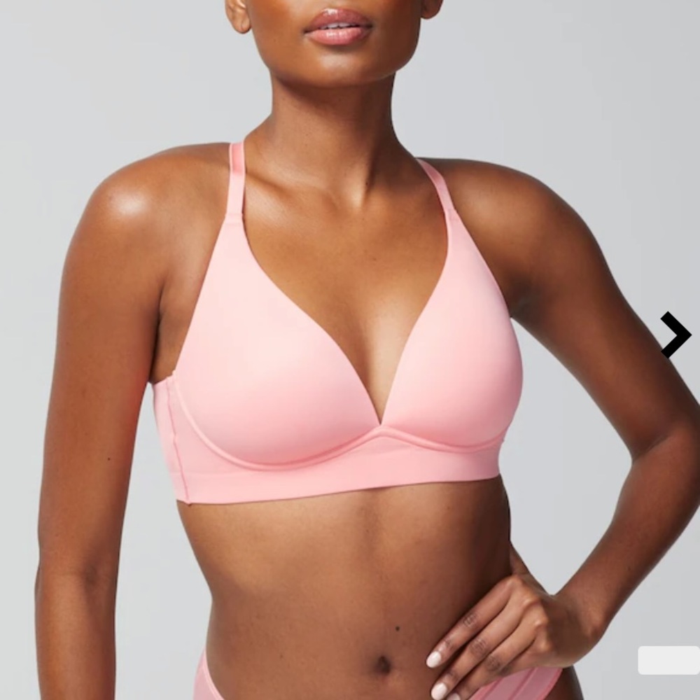 NWT SOMA Enbliss Luxe Plunge Bralette Heartfelt Pink XL